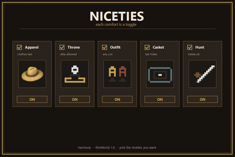Niceties preview